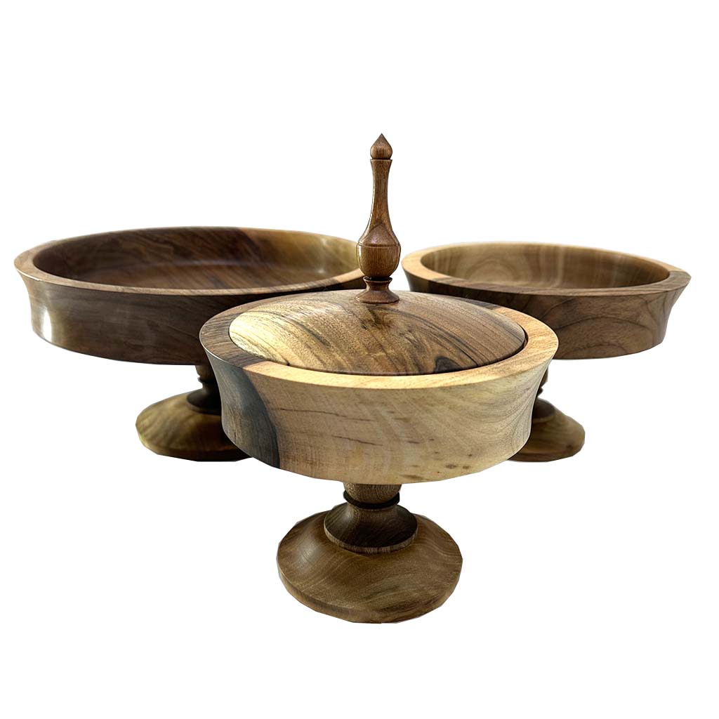 سرویس پذیرایی چوب گردو مدل درسا