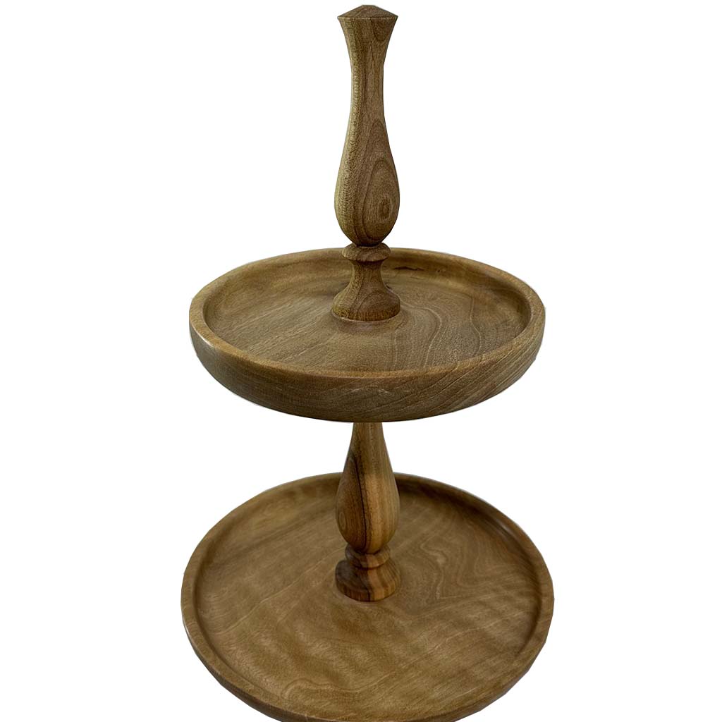 استند دو طبقه چوبی