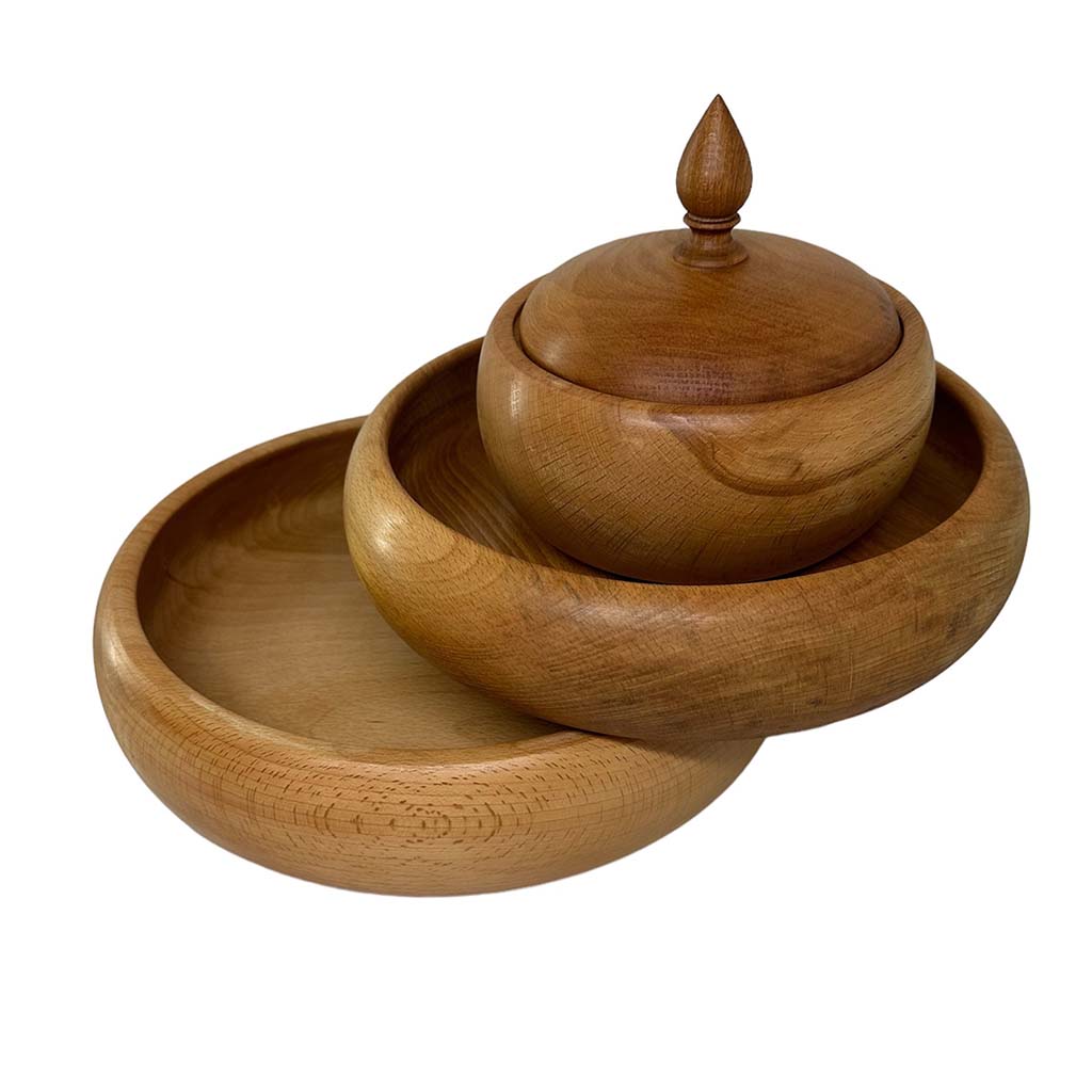 سرویس پذیرایی چوب راش خمره ای