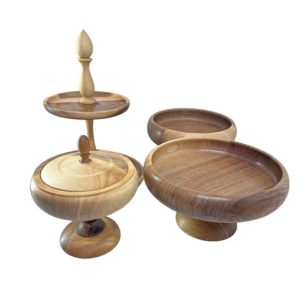 سرویس پذیرایی چوب گردو مدل نگین