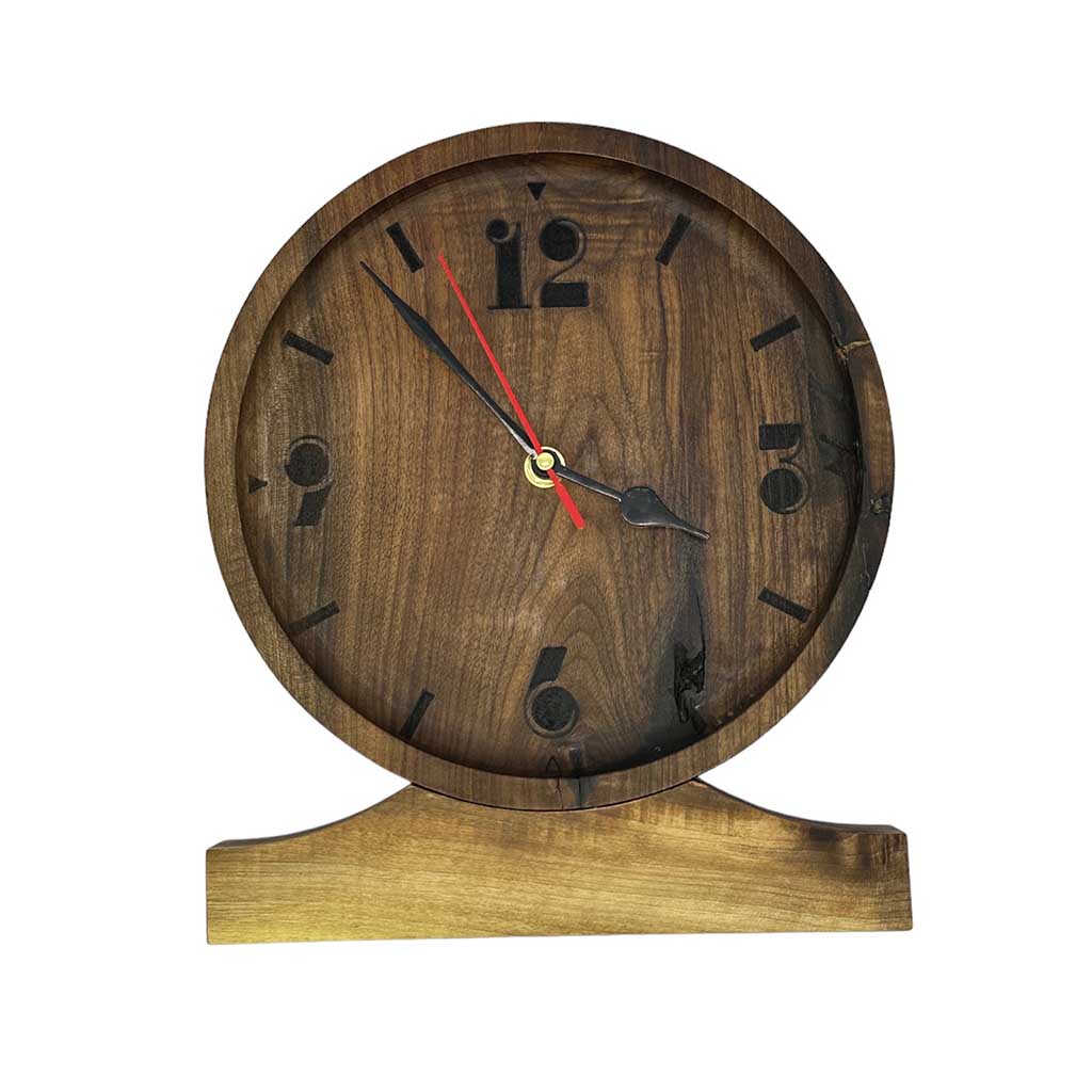 ساعت رو میزی چوبی